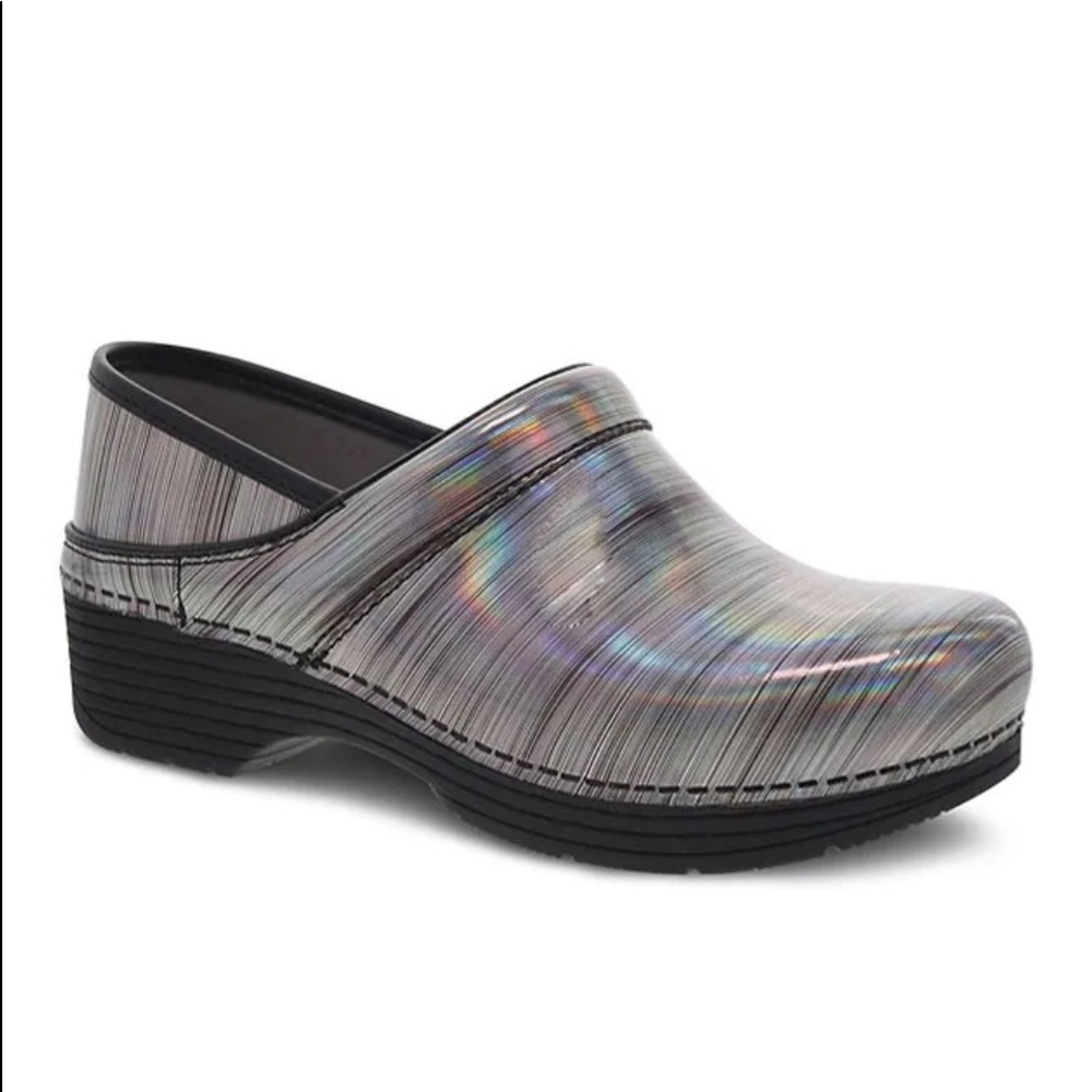 Dansko Lt Pro Prism Metallic Clogs